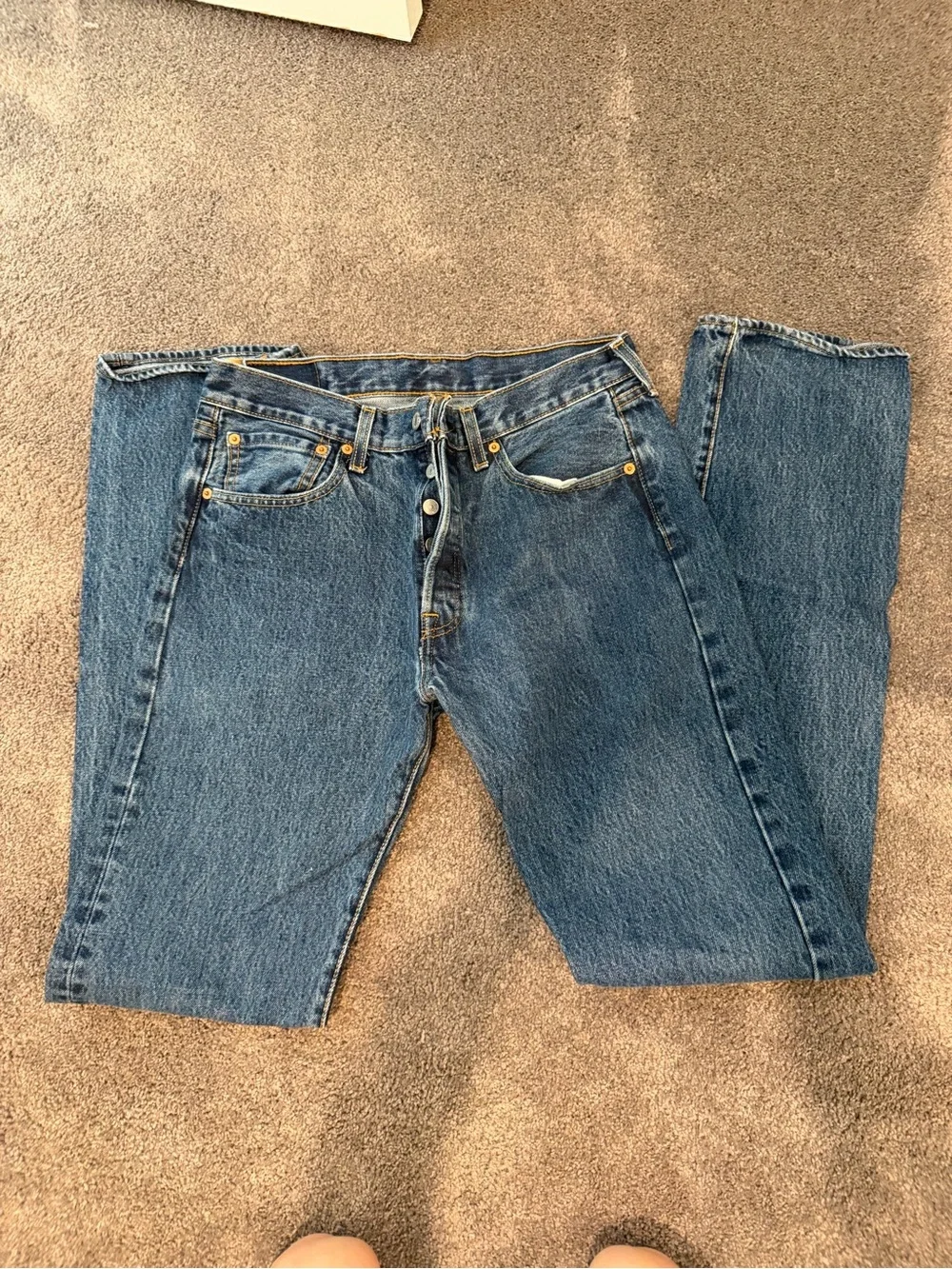 Levi's Dark Blue Straight Leg Men's Jeans